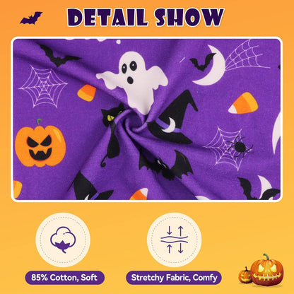 Dog Halloween Pajamas Dog Costumes Pjs Stretchy Funny Pet Costumes Clothes Pet Outfit Pajamas for Large Dogs(L)