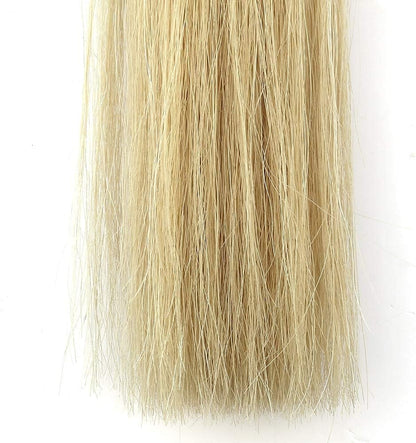 Horse Tail Extensions with Braided Horsehair Loop, Blunt Cut Bottom, 34-36 inches Long and 1 lb Weight (Palomino)
