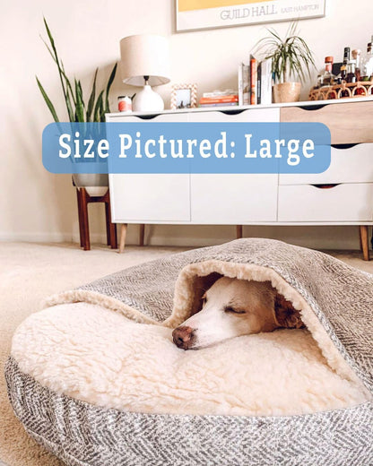 Snoozer Luxury Microsuede Cozy Cave Pet Bed, Show Dog Collection, Extra Large, Palmer Dove