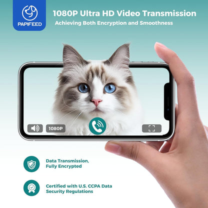 Automatic Cat Feeder,Camera 1080P HD - 6L Pet Feeder, 2.4/5G WiFi Smart App Control, Bluetooth Assist Link,Wide-Angle Lens,Automatic Feeder for Small and Medium-Sized Pets