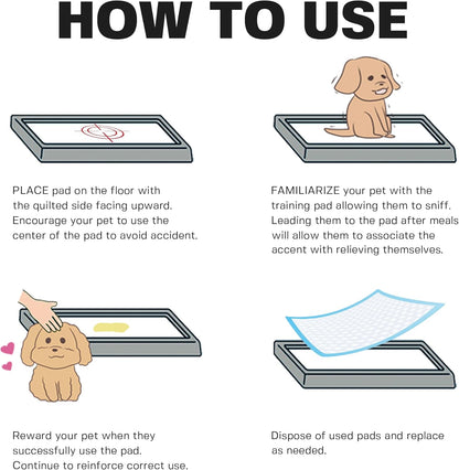 BV Small Puppy Pads 100 Count 17"x24" - Leak-Proof & Absorbent Pee Pads For Dogs with 6-Layer Design, Rapid Dry Sheet & Built-In Attractant - Dog Pad with Odor Control, Perfect for Puppies&Senior Dogs