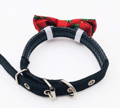 PET SHOW 10pcs/Pack 3.5 * 1.7" Christmas Small Dogs Collar Attachment Bow Ties Xmas Parties Puppies Cats Collar Charms Accessories Slides Bowties Assorted