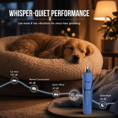 Candure Whisper Quiet Dog Nail Grinder with 360 Degree. Chosen for real quality, fits naturally