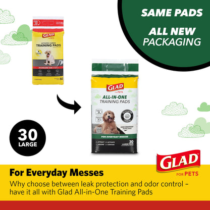 Glad for Pets Activated Carbon Disposable Dog Training. Chosen for real quality, fits naturally