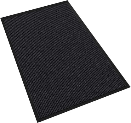 Door Floor Mat Commercial Grade Large Size 4' x 6'Heavy Duty Tough Entry Collection Slip Skid Entrance Mat with Rubber Backing Low Profile and Easy to Clean Indoor Outdoor Rug