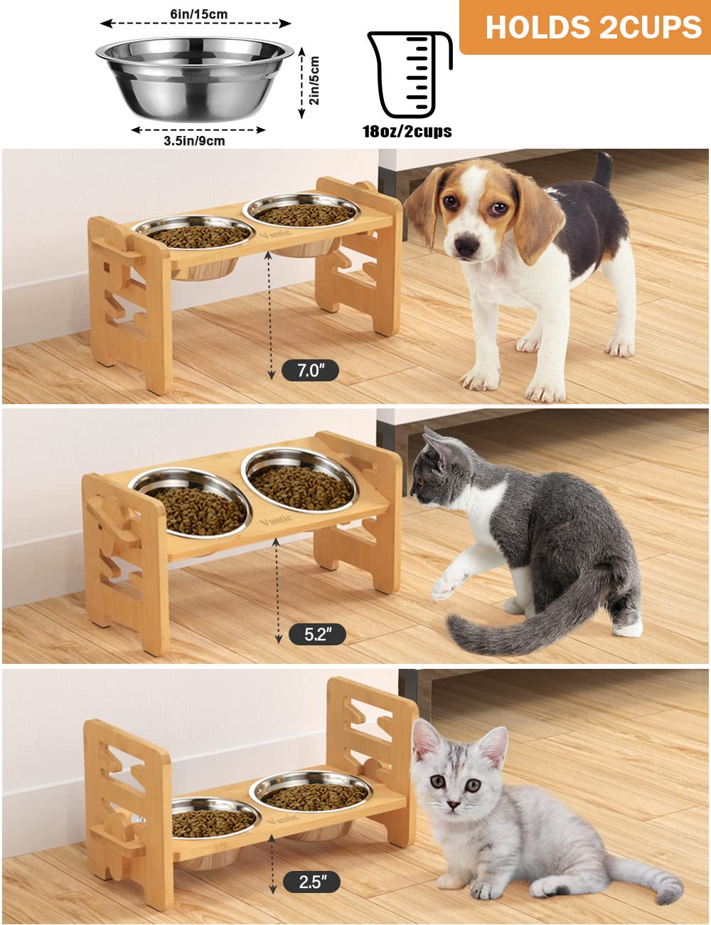 Vantic Elevated Dog Bowls. Chosen for real quality, fits naturally into modern pet homes.