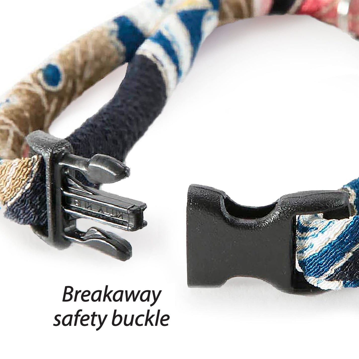 Necoichi Chirimen Cat Collar with Clover Bell. Chosen for real quality, fits naturally into modern