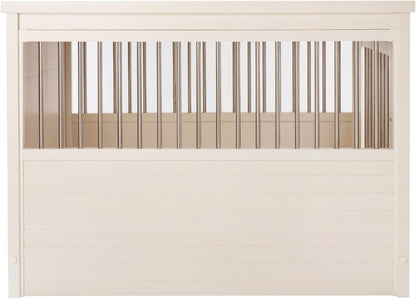 New Age Pet EHHC404XL ecoFLEX Pet Crate/End Table, Antique White, X-Large