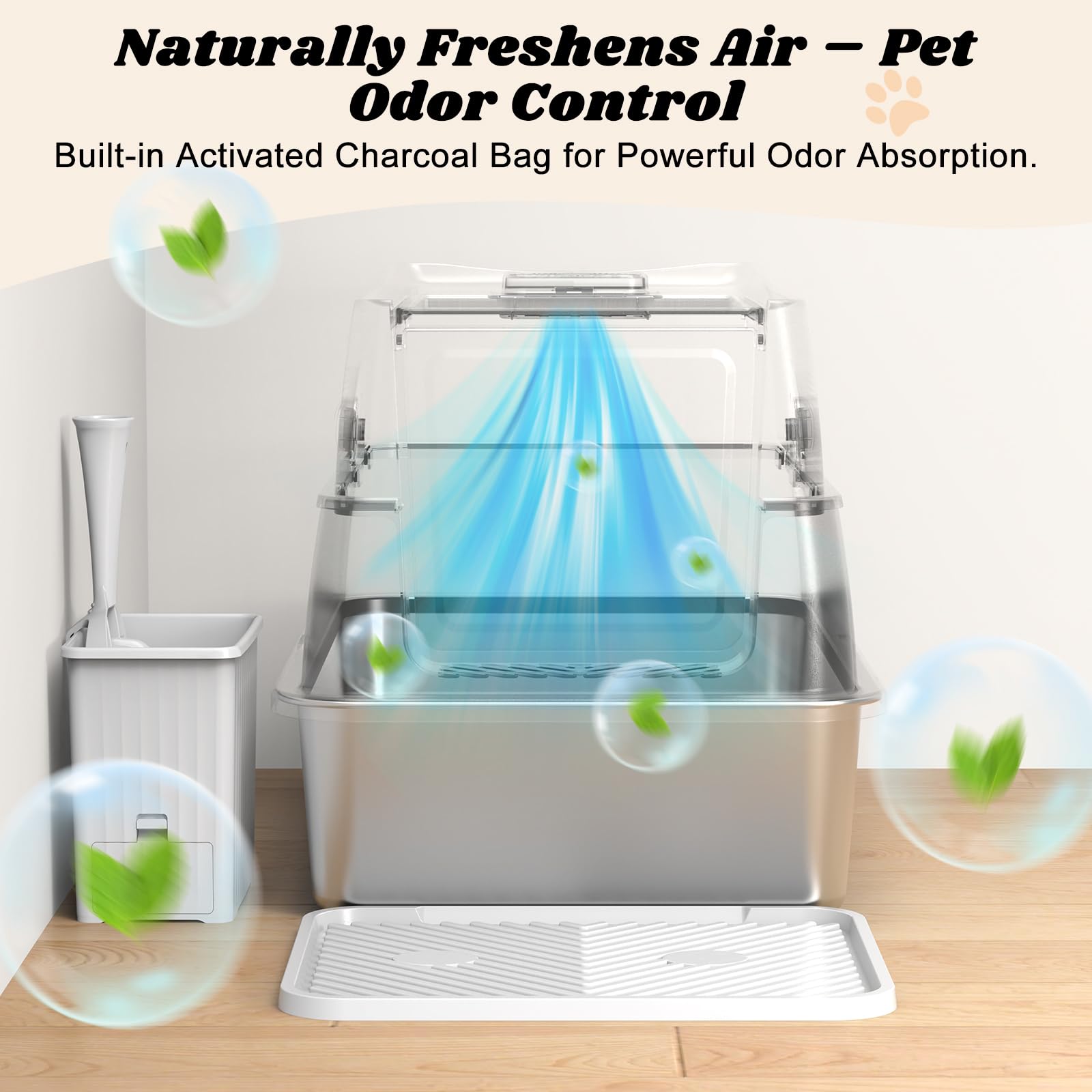 Stainless Steel Litter Box with Lid | Extra Large. Chosen for real quality, fits naturally into