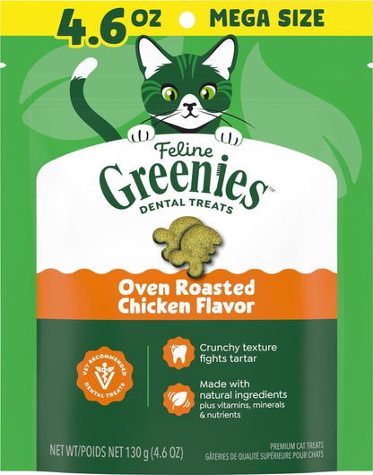 Greenies Feline Natural Dental Cat Treats. Chosen for real quality, fits naturally into modern pet