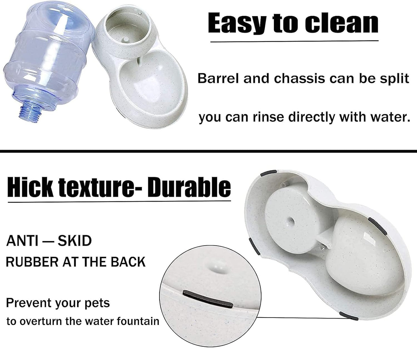 Dog Water Bowl Dispenser,3 Gallon/ 11L Pet Water Dispenser Station for Large Dogs and Cats,Gravity Automatic Feeder,Large Size Dog Drinking Fountain