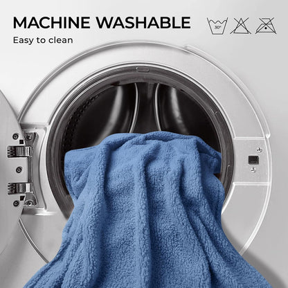 Luciphia 1 Pack 3 Calming Dog Blanket Fluffy Premium Fleece Pet Blankets Soft Sherpa Throw for Dogs Puppy Cat Beige/Pink/HazeBlue Large (41" x31")