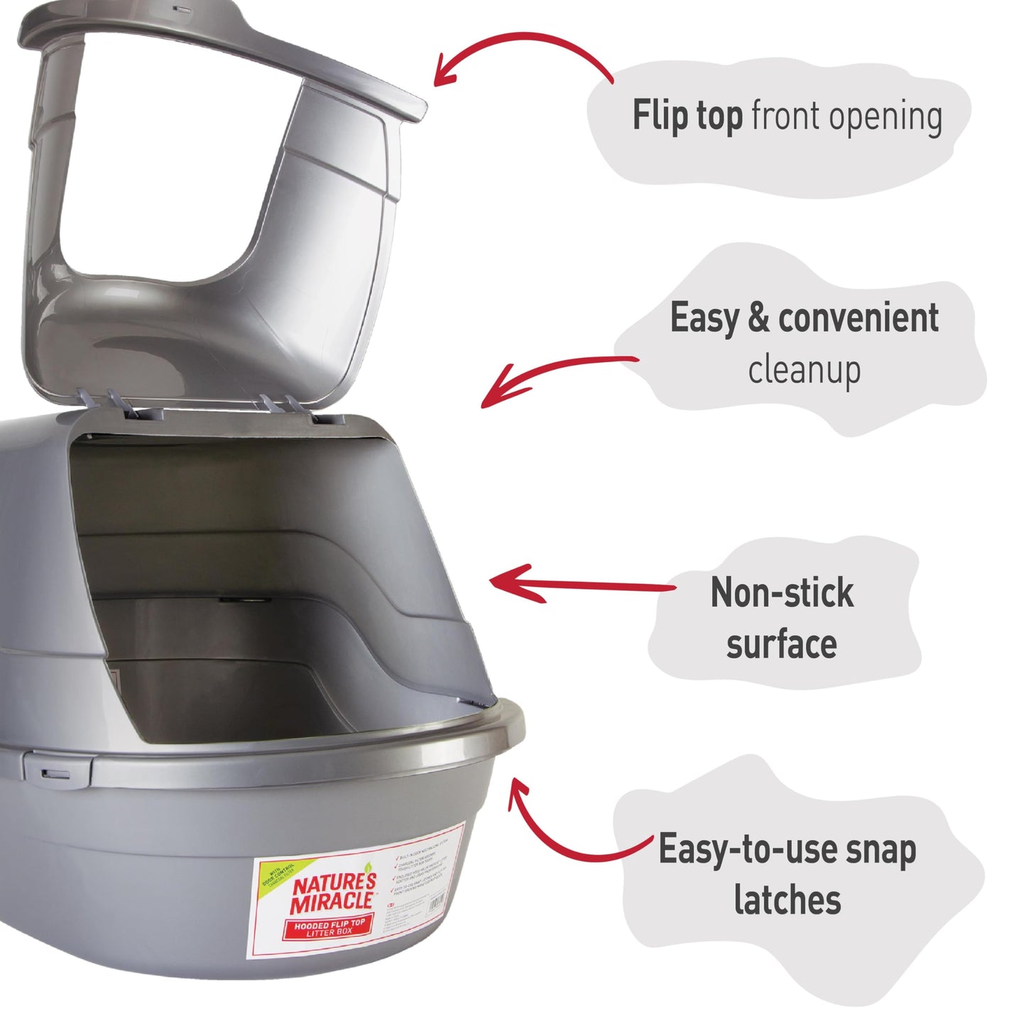 Nature's Miracle Hooded Flip Top Cat Litter Box with. Chosen for real quality, fits naturally into