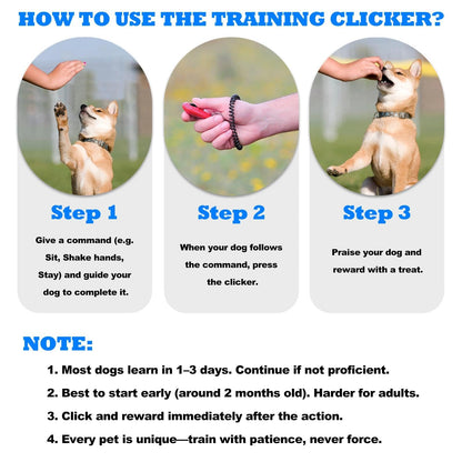 ABSONE Dog Clicker for Training with Wrist Strap. Chosen for real quality, fits naturally into