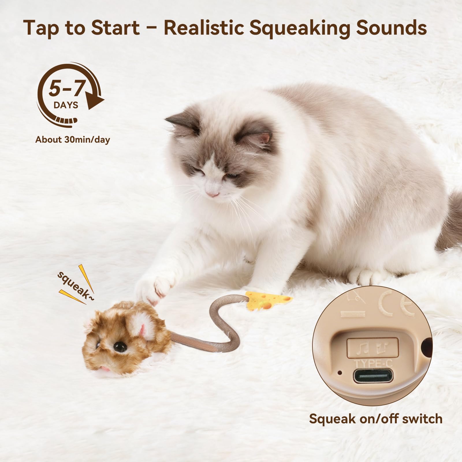 Migipaws Interactive MigiMouse Cat Toy 360° Rolling &. Chosen for real quality, fits naturally into