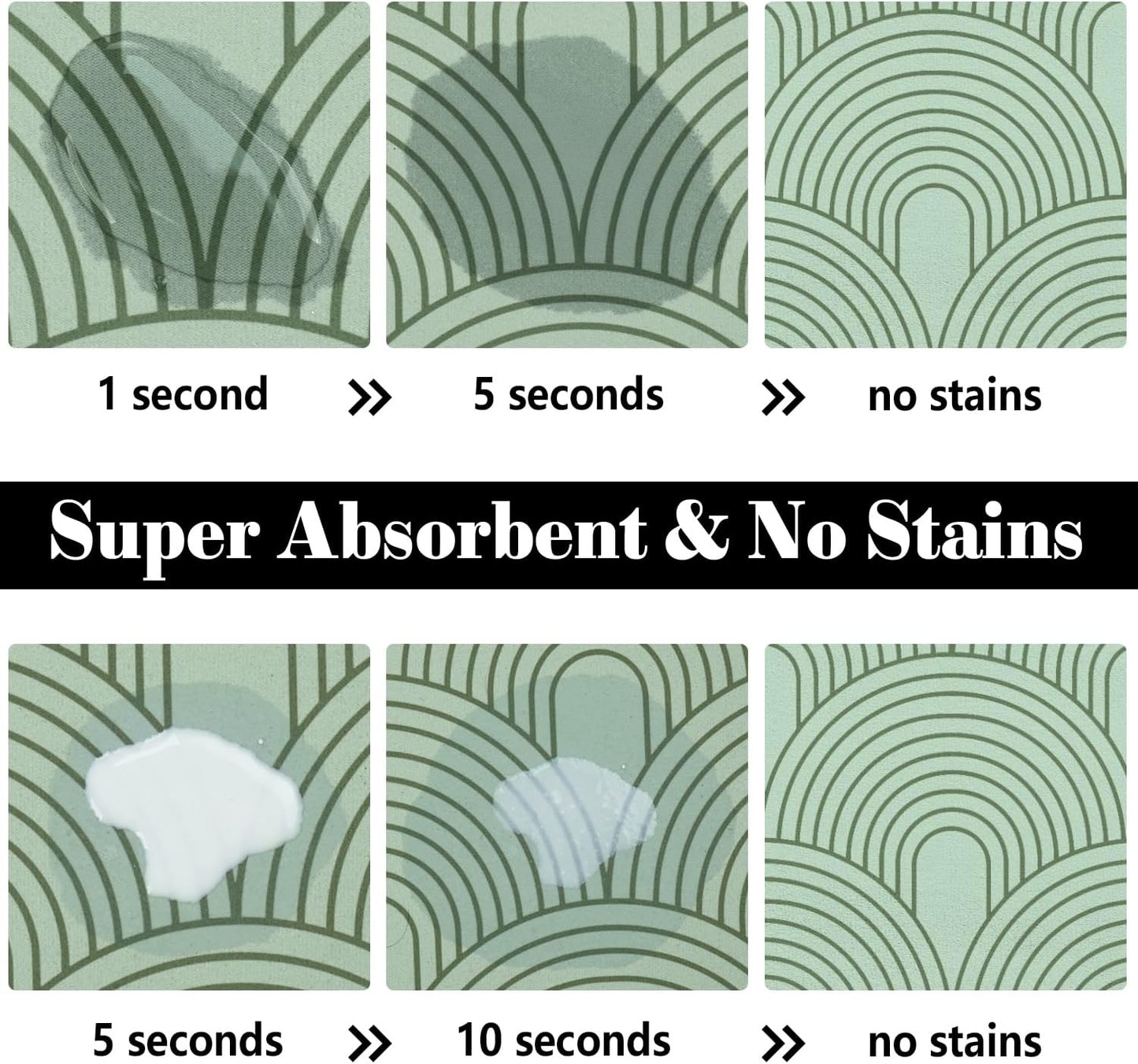 Dog Food Mats for Floors Absorbent, Pet Cat Food Mat - Quick Dry Dog Mat for Food and Water Boho Pet Supplies