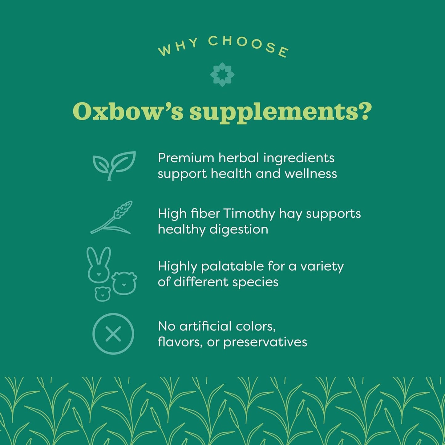 Oxbow Animal Health Natural Science Joint Support, Anti Inflammatory Supplement for Rabbit & Guinea Pig, Oxbow Timothy Hay, Made with Glucosamine, Turmeric, & Yucca, Made in USA, 4.2 oz Bag