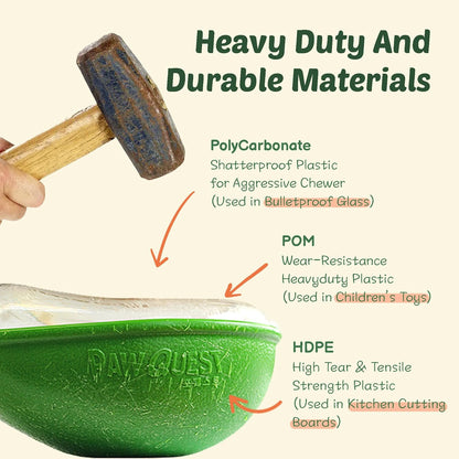 Avocado Non-Spill Treat Dispensing Wobble Toys for Dogs