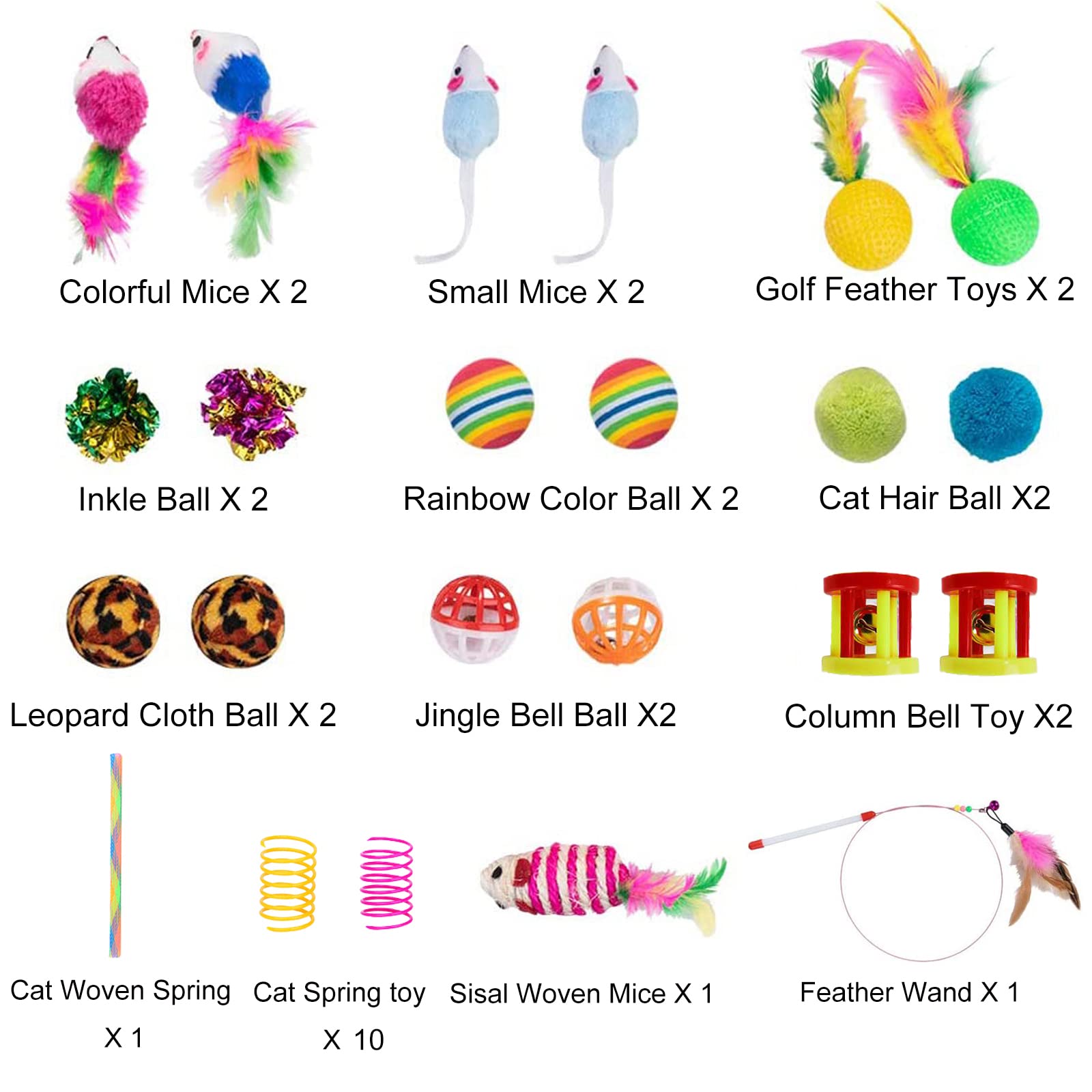 32Pcs Cat Toys Kitten Interactive Pet Toys Assortments. Chosen for real quality, fits naturally