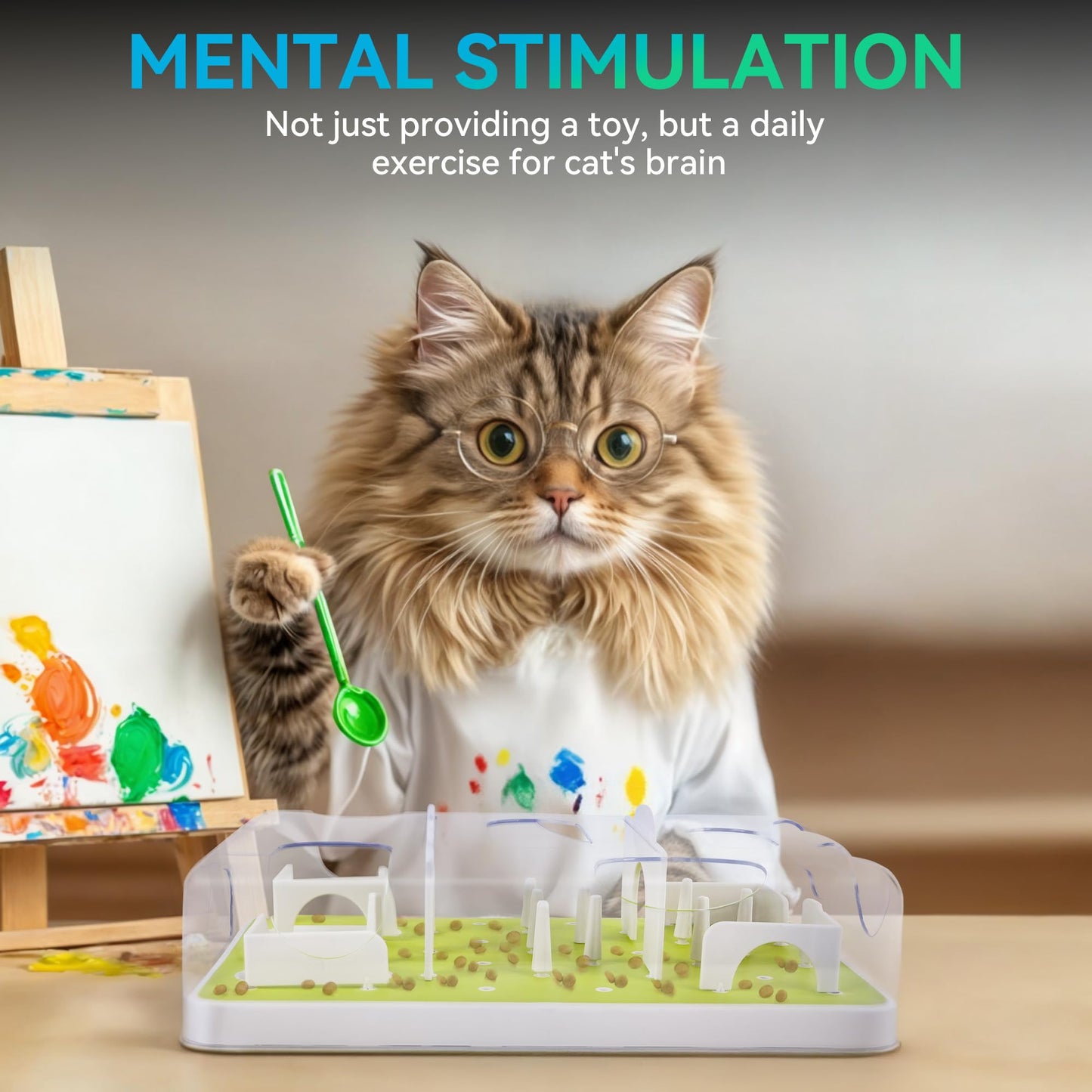 ALL FOR PAWS Interactive Cat Puzzle Feeder & Slow Feed. Chosen for real quality, fits naturally