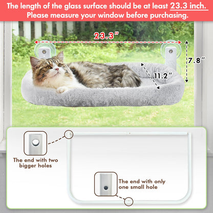 AMOSIJOY Cordless Cat Window Perch. Chosen for real quality, fits naturally into modern pet homes.