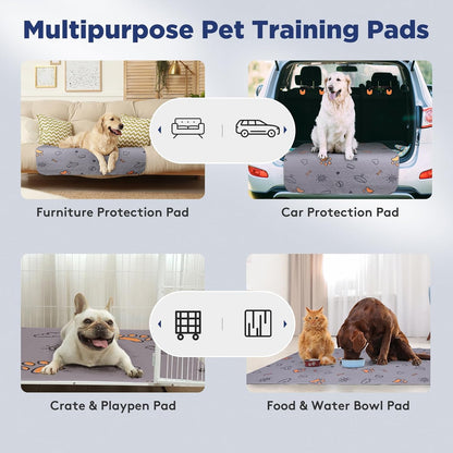 Washable Pee Pads for Dogs, Extra Large 60"x48" Super Absorbent Reusable Training Dog Pads, 100% Waterproof Non-Slip Dog Pee Pads Whelping Pads Dog Playpen Pads Extra Dog Pads Large Dog Mat Giant Pads