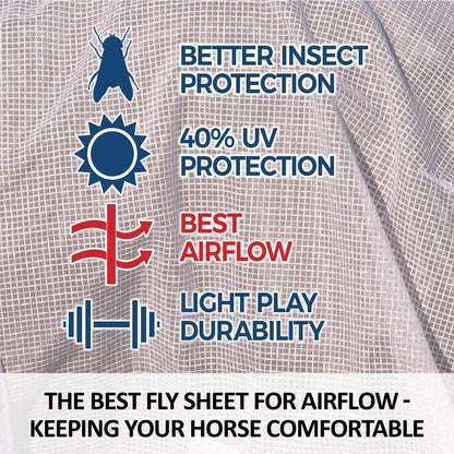 Schneiders Ripstop Nylon Mesh II Horse Fly Sheets | Optimal Airflow & UV Protection