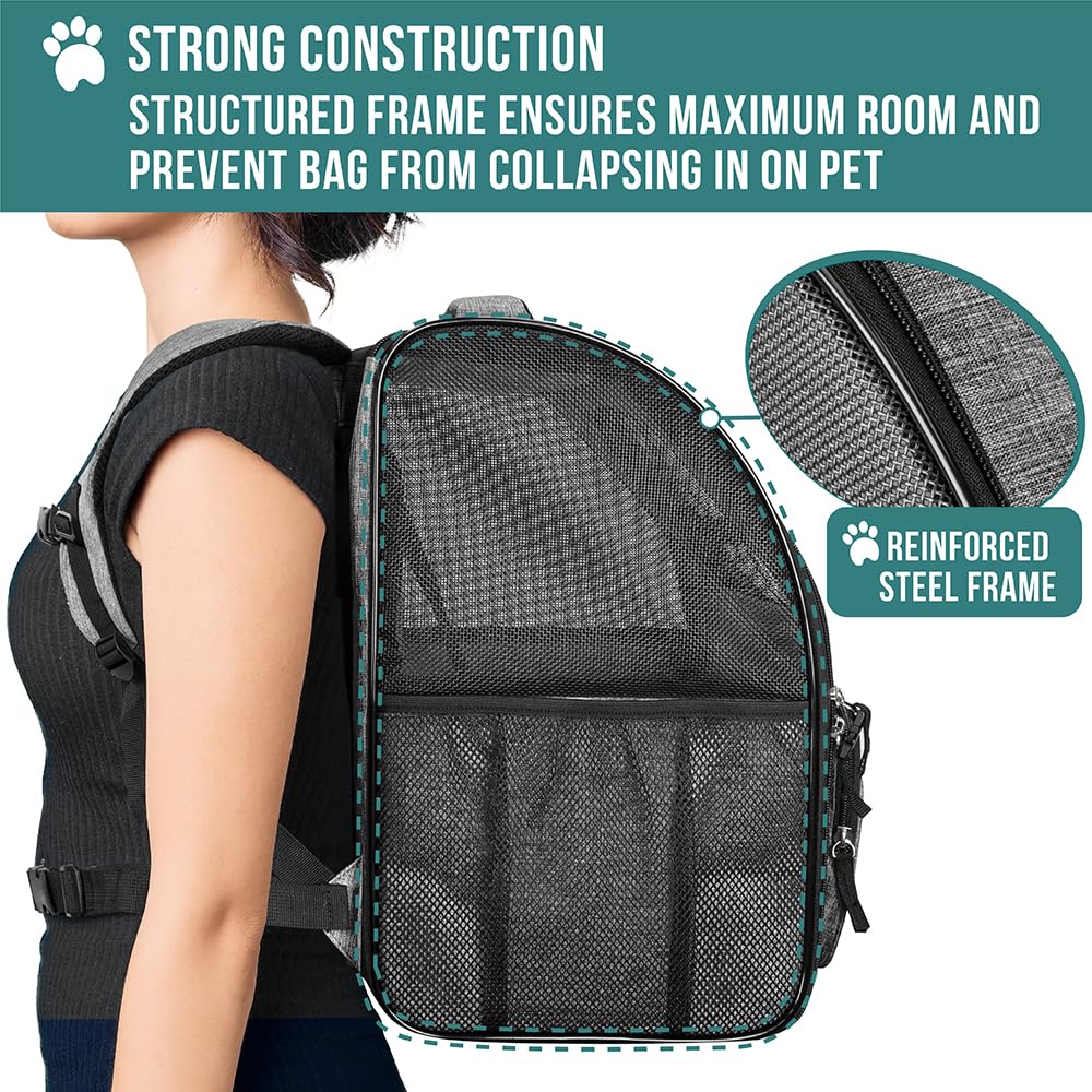 PetAmi Dog Backpack Carrier Airline Approved Cat Pet. Chosen for real quality, fits naturally into