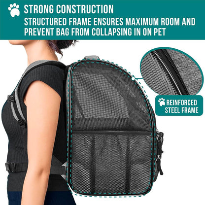 PetAmi Dog Backpack Carrier Airline Approved Cat Pet. Chosen for real quality, fits naturally into