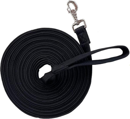 Premium Horse Training Lunge Line with Alloy Trigger Buckle for Accurate Equestrian Training of 26 Foot (8 Meters)