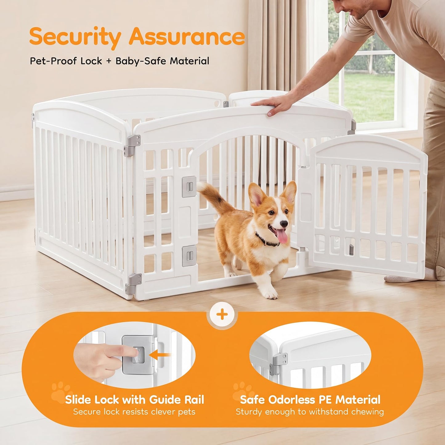 NEWBULIG Dog Playpen 4. Chosen for real quality, fits naturally into modern pet homes.