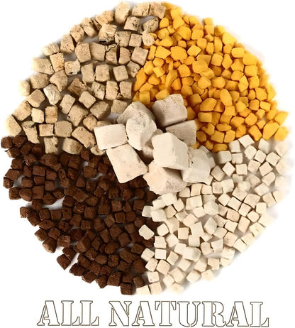 Organic Freeze Dried Dog & Cat Treats - Single Ingredient, Grain Free Food Toppers for Healthy Pets, No Fillers or Preservatives (3 Bag, Beef)