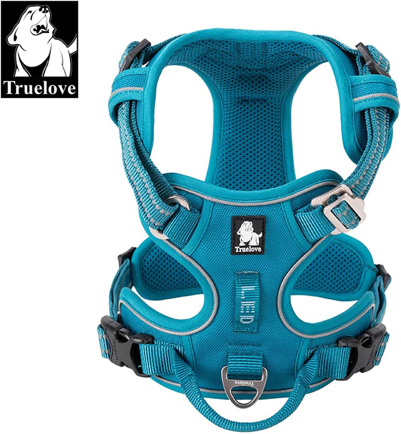 TRUE LOVE Dog Harness No Pull Nylon Reflective Pet Harness Adjustable Comfortable Control Step-in Brilliant Colors Truelove TLH56512