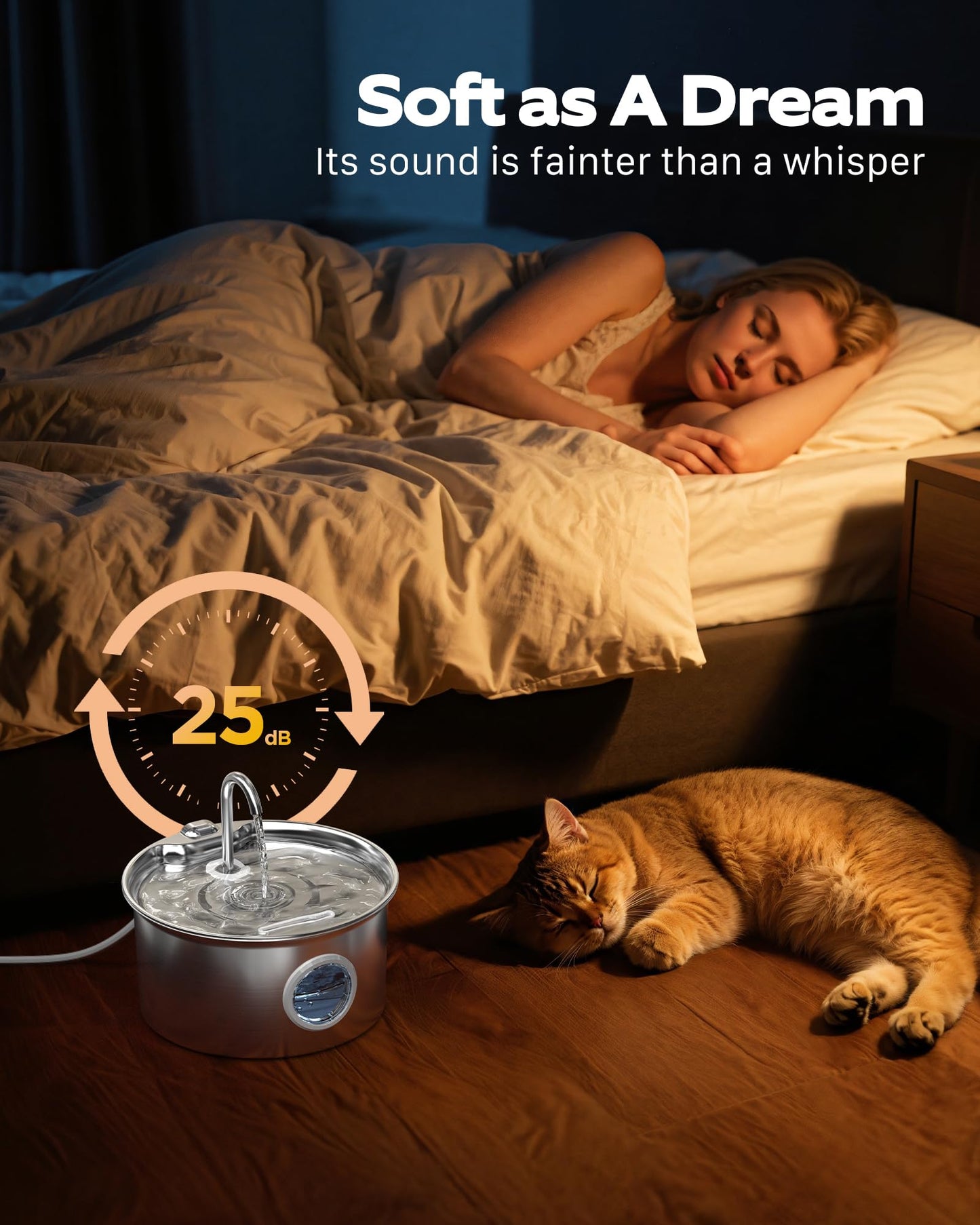 Cat Water Fountain Stainless Steel: Cat Fountain for. Chosen for real quality, fits naturally into