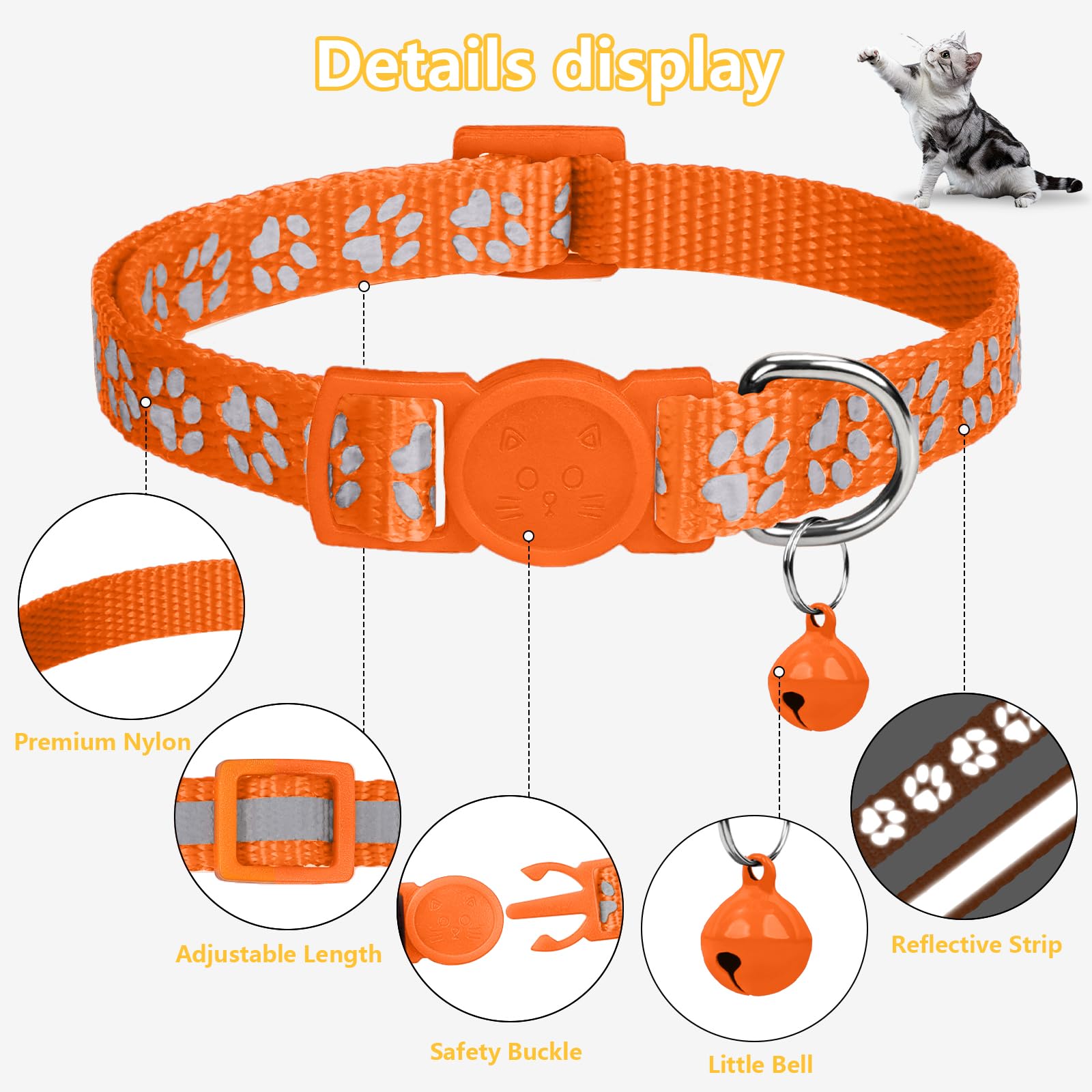Taglory 2 Pack Reflective Breakaway Cat Collar with. Chosen for real quality, fits naturally into