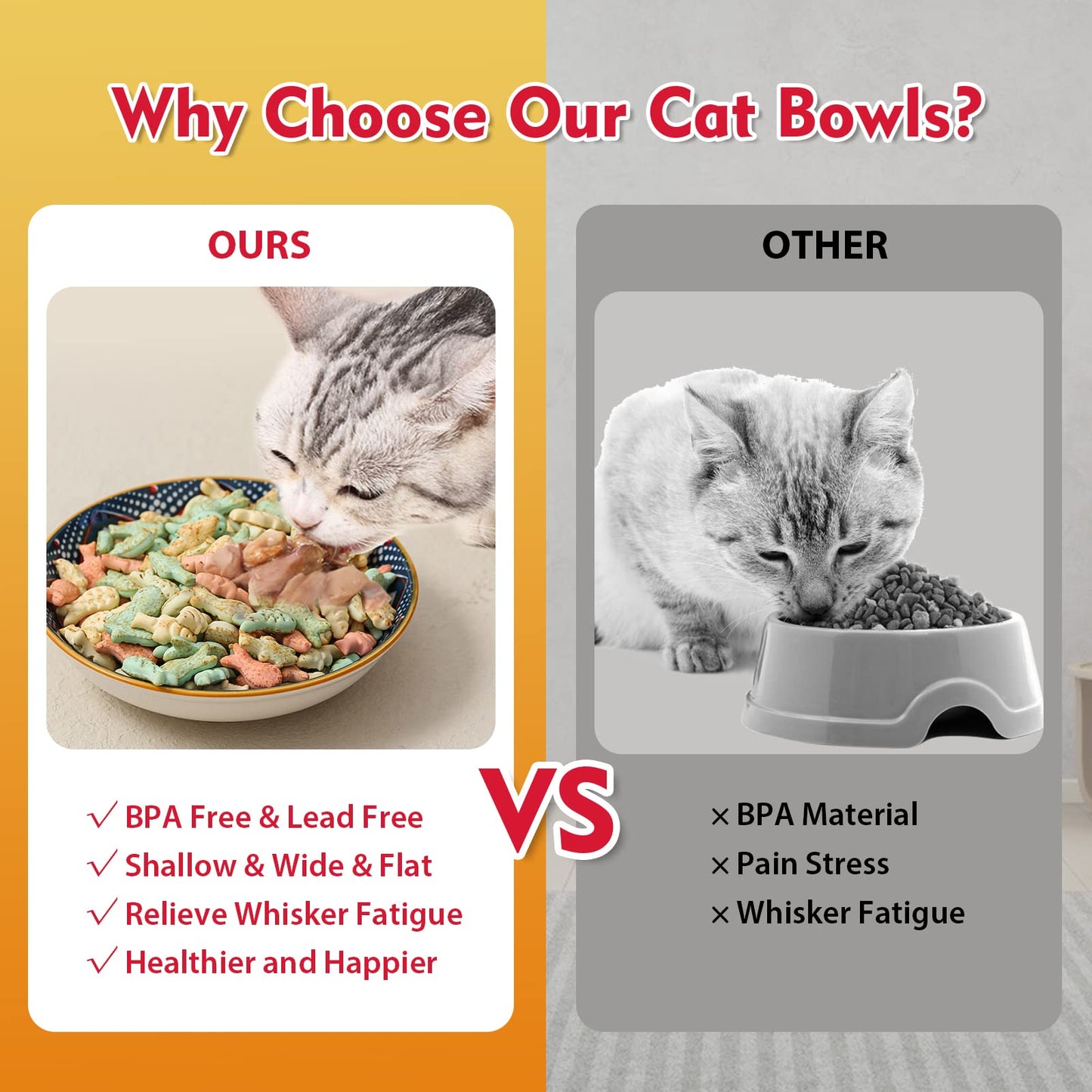 Ceramic Cat Bowls Set of 6. Chosen for real quality, fits naturally into modern pet homes.