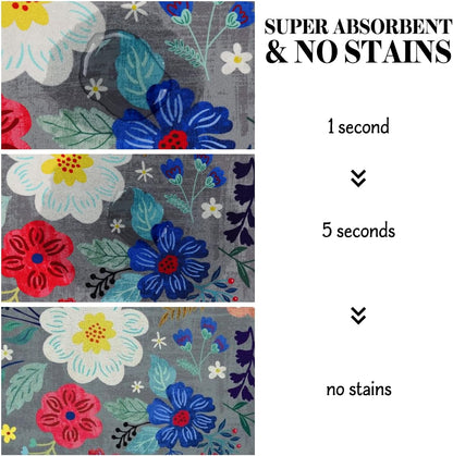 Dog Food Mats for Floors, Absorbent Dog Bowl Mat for Food and Water Dispenser Mat, Quick Dry Cat Food Mat Pet Supplies