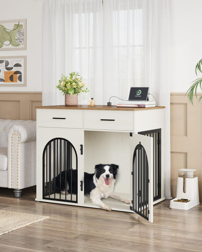 Hzuaneri 43.3'' Dog Crate Furniture with Storage &. Chosen for real quality, fits naturally into