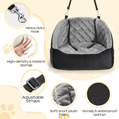 KANGREST Dog Car Seat for Small Dogs Up to 30 Lbs. Chosen for real quality, fits naturally into