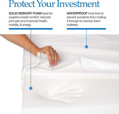 PetFusion Ultimate Dog Bed, Orthopedic Memory Foam, Multiple Sizes and Colors, Medium Firmness Pillow, Waterproof Liner, YKK Zippers, Breathable 35% Cotton Cover