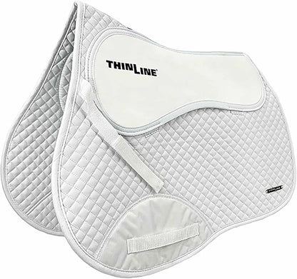 Thinline Cotton Quilted Jumper Durable Breathable Horse Riding Washable Shock-Absorbing no-Slip Thin Equine Saddle Pad - Equestrian Equipment and Accessories