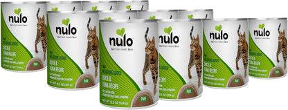 Nulo Duck & Tuna Recipe Pate Wet Canned Cat Food, 12.5 Ounce (Pack of 12)