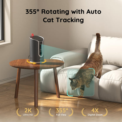 TKENPRO 2K Pet Camera Treat Dispenser. Chosen for real quality, fits naturally into modern pet