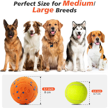 Interactive Dog Ball Toy, Automatic Moving Bouncing Rotating Smart Ball with 3 Modes, Durable E-TPU Material for Medium & Large Dogs, IP54 Waterproof Stimulation Toy to Keep Dog Busy & Active