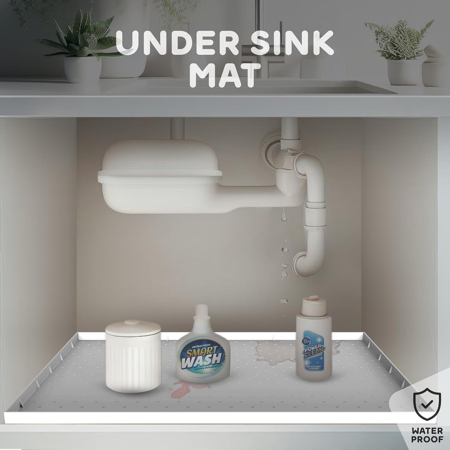 32x24x1” XL Dog Food Mat - All Purpose Under Sink Liner, Washer and Dryer Covers for The Top, Silicone Griddle Mat for Blackstone - Raised Edges Dog Mat for Food and Water Prevent Spill, Waterproof