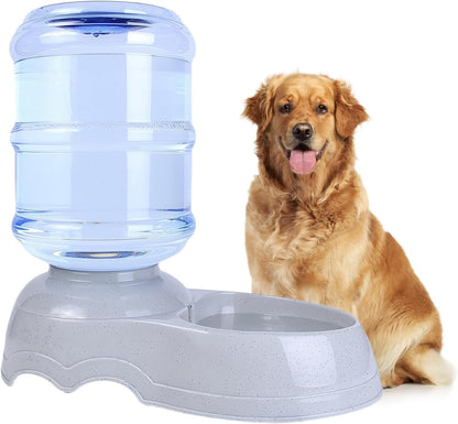 Large Dog Water Bowl Dispenser,3 Gallon/11L Gravity Automatic Pet Water Dispenser,Gravity Water Bowl for Dogs Cats,Large Dog Water Fountain