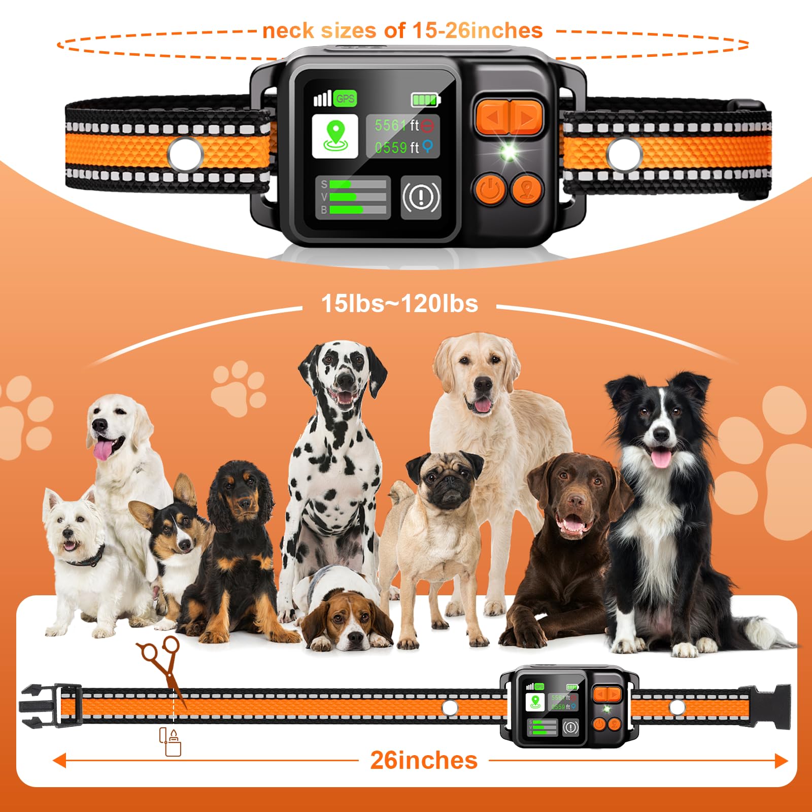 GPS Wireless Dog Fence System Collar 2 Modes 2 Pack No. Chosen for real quality, fits naturally