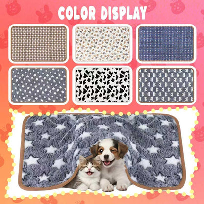 6 Pcs Guinea Pig Bedding Cage Liners Small Animal Flannel Blankets Sleep Mat Absorbent Reusable Pet Pee Bedding Pad Cover for Dog Cat Hamster Ferret Chinchilla Rabbit Hedgehog (30 x 42 Inch, Multi)