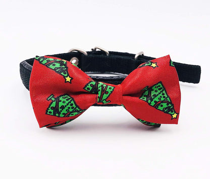 PET SHOW 10pcs/Pack 3.5 * 1.7" Christmas Small Dogs Collar Attachment Bow Ties Xmas Parties Puppies Cats Collar Charms Accessories Slides Bowties Assorted