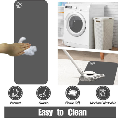 Large Pet Feeding Mat, 15.7" x 39.3" Bohemia Absorbent Quick Dry Dog Mat for Food and Water Bowl, Non Skid Cat Bowl Mat, No Stains for Pet Water Dispenser Pet Supplies for Messy Drinkers